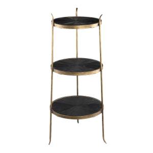 Table d'appoint Tylo Noir - Métal - 39 x 85 x 37 cm