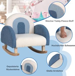 Kindersofa Kinder Schaukelstuhl HV10298 Blau - Textil - 49 x 51 x 51 cm