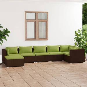 Garten-Lounge-Set (7-teilig) 3013633-15 Braun - Grün