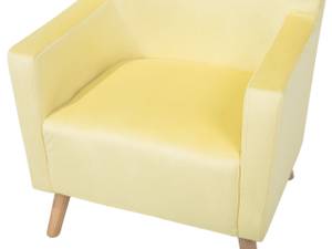 fauteuil à oreilles ONEIDA Chêne clair - Jaune