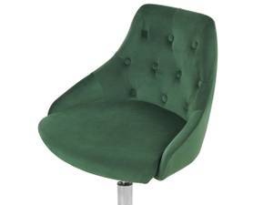 Chaise de bureau PARRISH Noir - Vert émeraude - Vert - Argenté