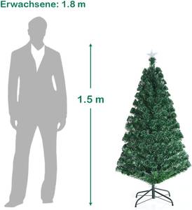 150cm LED Künstlicher Weihnachtsbaum Grün - Kunststoff - 84 x 150 x 84 cm