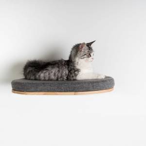 Kletterwand  Katzenbett de Luxe Grau