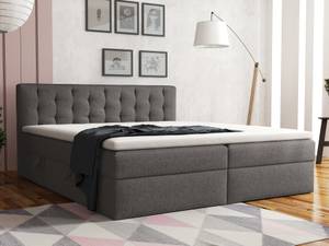 Boxspringbett Doppelbett Merano Grau - Breite: 200 cm