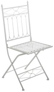 Chaises de jardin Asina Lot de 2 Blanc