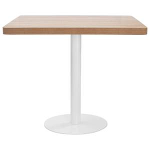 Table de bistro 3003512 Marron - Blanc - Bois manufacturé - 80 x 75 x 80 cm