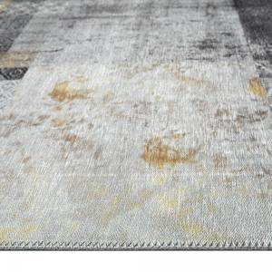 Tapis salon CARRAL 120x170 en coton gris 120 x 170 cm