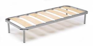 Sommier simple Dgrec Beige - En partie en bois massif - 80 x 32 x 190 cm