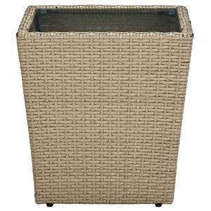 Beistelltisch 3005009-2 Braun - Kunststoff - Polyrattan - 42 x 44 x 42 cm