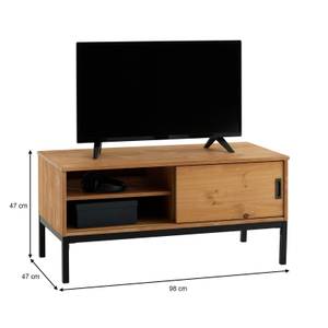 Meuble TV SELMA Marron - Bois massif - Bois/Imitation - 98 x 47 x 47 cm