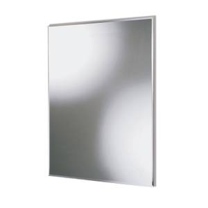 AICA Badspiegel Wandspiegel Spiegel Silber - Glas - 45 x 90 x 2 cm