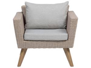 Lounge Set VITTORIA 4-tlg Beige - Blau - Braun - Grau - Polyrattan - 180 x 70 x 70 cm