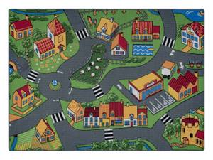 Rebel Roads Teppich Village Life 90 Grau - Textil - 95 x 1 x 133 cm