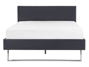 Doppelbett BELLOU Dunkelgrau - Grau - Silber - Breite: 145 cm