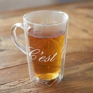 Tasse C'est Chaud XL Glas - 9 x 14 x 12 cm