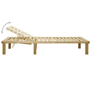 Sonnenliege 49087 Braun - Massivholz - Holzart/Dekor - 70 x 77 x 200 cm