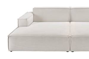 Sofa SAMU Big Sofa Feincord Silber