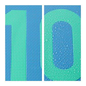 Tapis de jeu avec nombres Bleu - Vert - Orange - Matière plastique - 30 x 1 x 30 cm