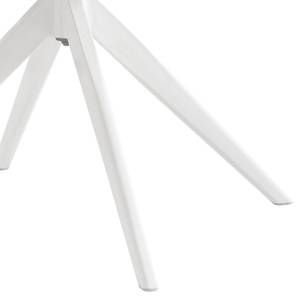 Armlehnstuhl ARVIT Weiß - Metall - Textil - 57 x 83 x 58 cm