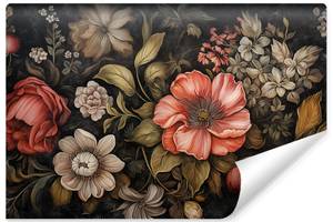 Papier Peint FLEURS Feuilles Vintage 520 x 318 x 318 cm