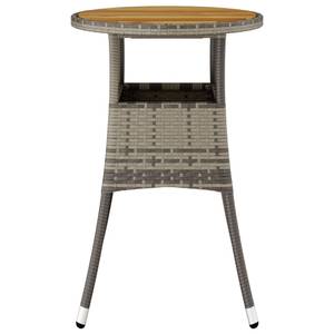 Table de jardin Gris - Bois massif - Bois/Imitation - 60 x 75 x 60 cm