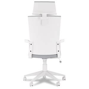 Bürostuhl Bolero Grau - Weiß - Metall - Kunststoff - Textil - 60 x 130 x 61 cm