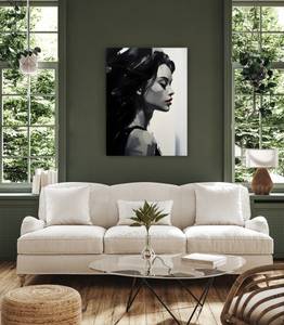 Tableau Canvas VISAGE De Femme Portrait 70 x 100 x 100 cm