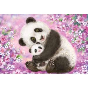 Puzzle Panda Lama Faultier 3x24 Teile Papier - 20 x 4 x 28 cm