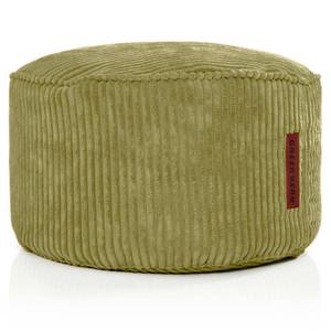 Tabouret pouf "Cord" 45x25cm Vert - Textile - 45 x 25 x 45 cm