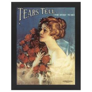 Bilderrahmen Poster Tears Tell Schwarz