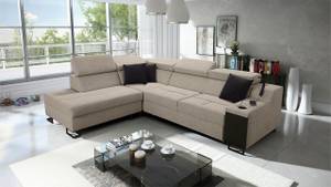 Ecksofa Alicante VII Beige - Ecke davorstehend links