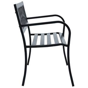 Banc de jardin 3005095-1 Noir - Métal - 125 x 77 x 53 cm