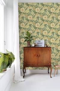 papier peint fleurs vintage 7372 Vert