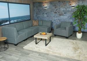 Sofa-System Couch-Garnitur Lyon 6-1 Grau