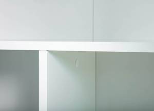 Armoire universelle Arconato Blanc - En partie en bois massif - 70 x 189 x 34 cm