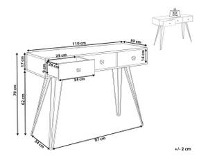 Konsolentisch MALSALA Schwarz - Braun - Holzwerkstoff - 110 x 79 x 39 cm