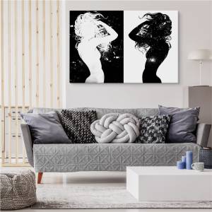 Image Sur Toile Silhouettes De Femmes 70 x 50 x 50 cm