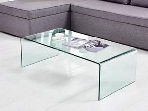 Table basse ALONZO Verre - 55 x 35 x 110 cm