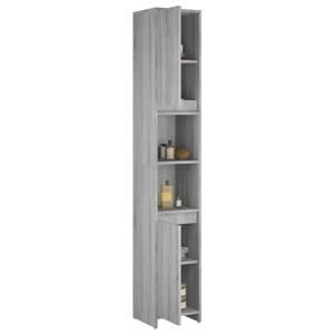 Badezimmerschrank 3003591-2 Eiche Grau Dekor