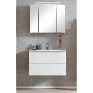 Waschplatz Set VASTO-WHITE (2-tlg.) Braun - Holzwerkstoff - 80 x 200 x 47 cm