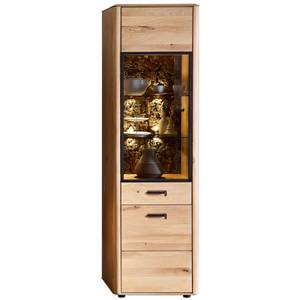 Vitrine Morena 2 mit LED Braun - Massivholz - Holzart/Dekor - 60 x 205 x 39 cm