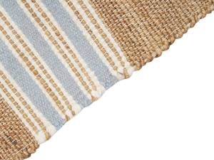 Teppich MIRZA Beige - Blau - Creme - Petrol - Weiß - 160 x 160 x 230 cm