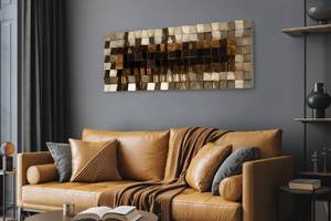 Wandbild 3D Lustrous Pixel 143 x 55 x 9 cm