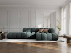 modulares Ecksofa LUPINE 5 Sitzplätze Hochglanz Petrol