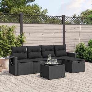 Gartensitzgruppe K2473(6-tlg) Schwarz - Massivholz - 69 x 62 x 55 cm