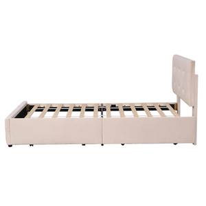 Doppelbett Apollo Ⅵ Khaki - Hellrosa