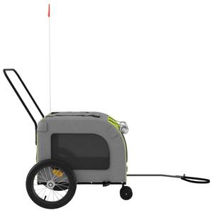 Remorque vélo pour chien 3028770-2 Vert - 121 x 65 x 63 cm