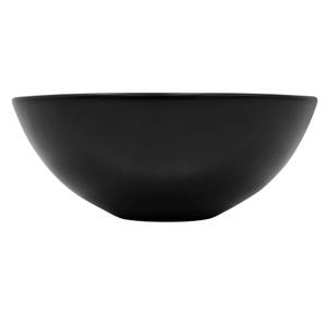 Lavabo Ø 28x15cm noir mat Céramique Noir - Céramique - Métal - 28 x 15 x 28 cm