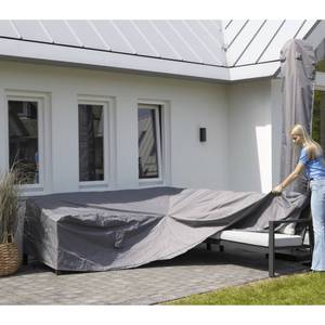 Gartenmöbel-Abdeckung Grau - Polyrattan - 210 x 90 x 270 cm