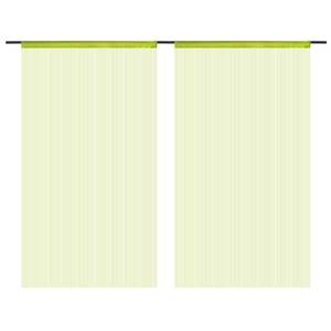 Rideau en fils(lot de 2) 294220 Vert - Largeur : 140 cm